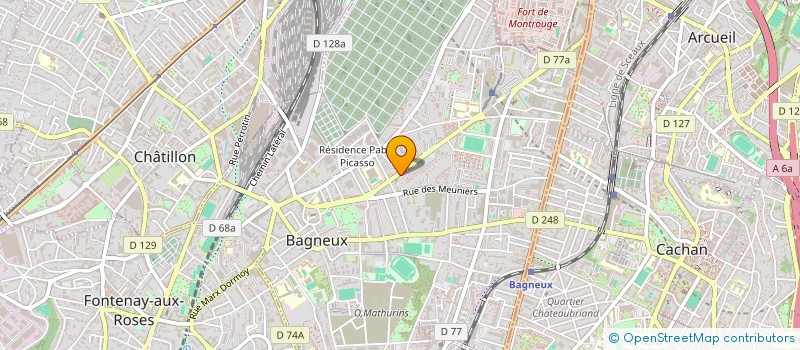 localisation de l'entreprise COMPTOIR MODERNE COMMUNICATION à BAGNEUX
