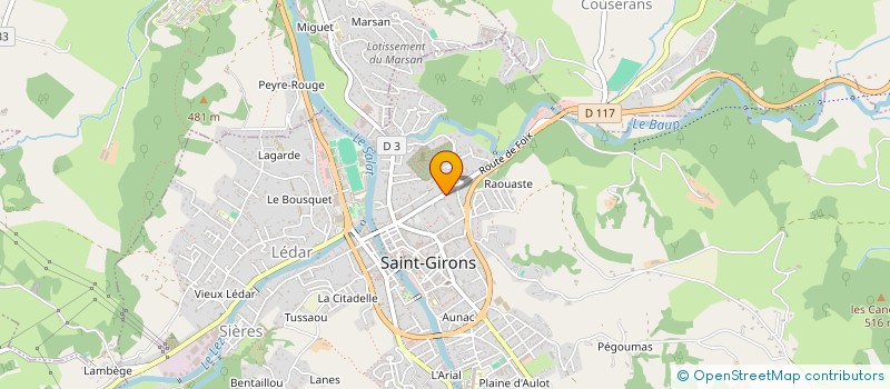 localisation de l'entreprise COMPTOIR MOTO 09 à SAINT-GIRONS