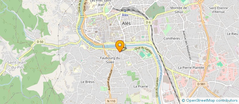 localisation de l'entreprise COMPTOIR NATIONAL DE GEOLOGIE à ALES