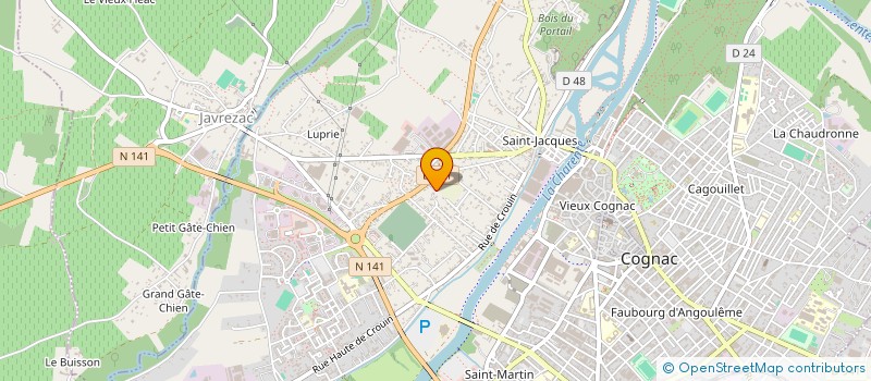 localisation de l'entreprise COMPTOIR NATIONAL DES PIPIERS à COGNAC