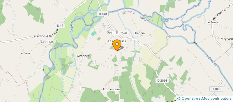 localisation de l'entreprise COMPTOIR NATURE DE BRETAGNE à RIBERAC
