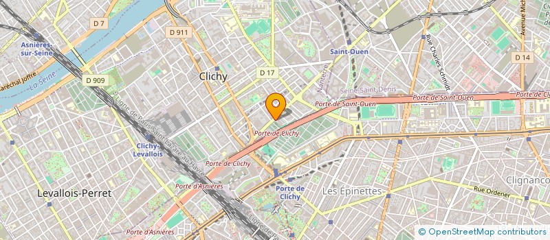 localisation de l'entreprise COMPTOIR PARISIEN DE L'AUTOMOBILE à CLICHY