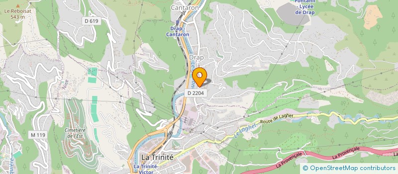 localisation de l'entreprise COMPTOIR PEINTURE LOCATION MATERIEL  DRAP