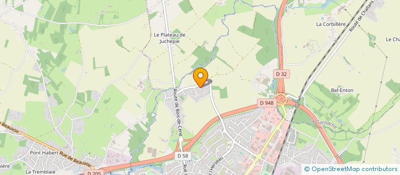 localisation de l'entreprise COMPTOIR PEINTURES PROF - CPP à CHALLANS