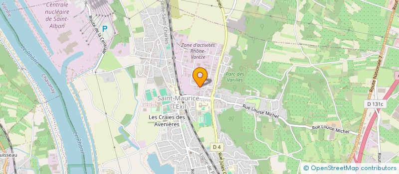 localisation de l'entreprise COMPTOIR PHARMACEUTIQUE DU RHONE à SAINT-MAURICE-L'EXIL