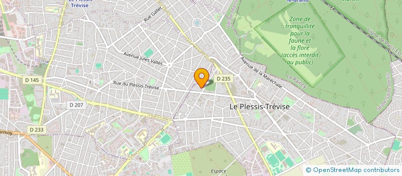 localisation de l'entreprise COMPTOIR PIECES AUTO 77 à LE PLESSIS-TREVISE