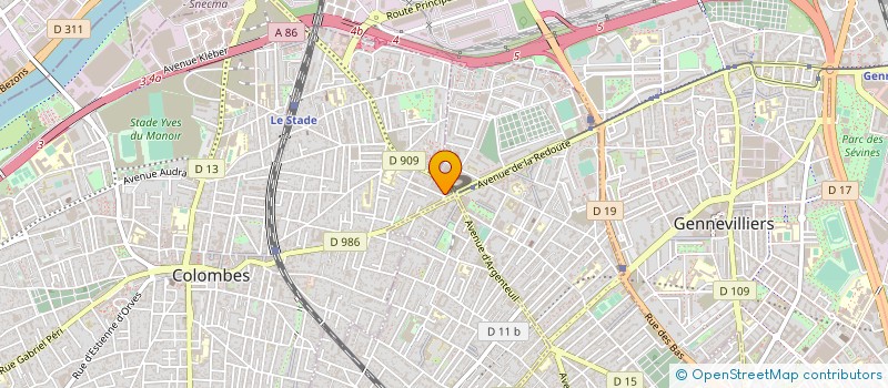 localisation de l'entreprise COMPTOIR PIECES AUTO à COLOMBES