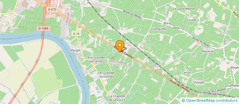 localisation de l'entreprise COMPTOIR PISCINE SAINT EMILION  SAINT-EMILION