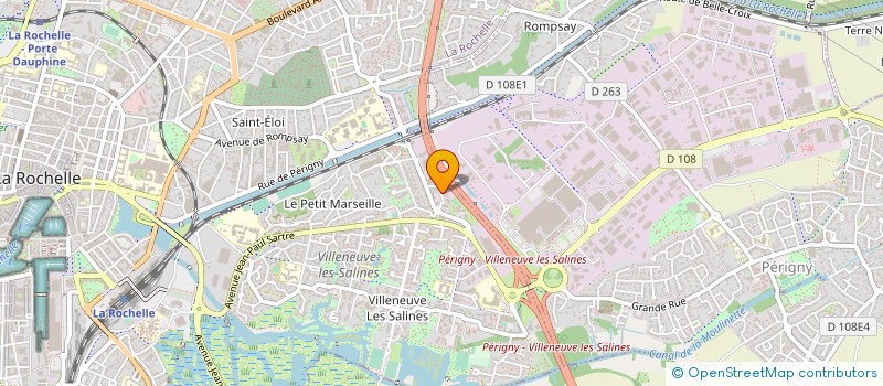 localisation de l'entreprise COMPTOIR PISCINES SAINT NAZAIRE à LA ROCHELLE