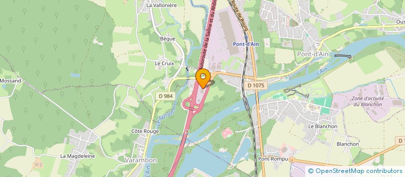 localisation de l'entreprise COMPTOIR PLASTIQUES DE L'AIN à PONT D'AIN