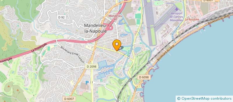 localisation de l'entreprise COMPTOIR PROVENCAL à MANDELIEU-LA-NAPOULE