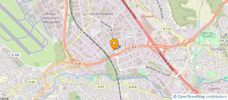 localisation de l'entreprise COMPTOIR PROVENCAL DE MATERIELS DE TRAVAUX PUBLICS à VITROLLES