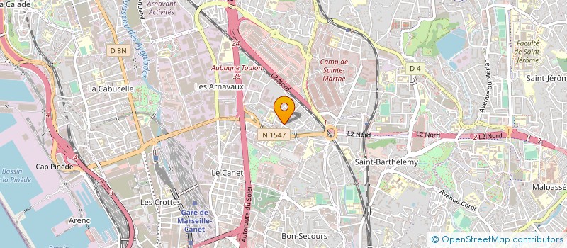localisation de l'entreprise COMPTOIR PROVENCAL DE PAPETERIE à MARSEILLE