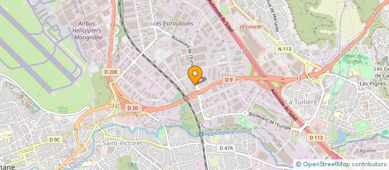 localisation de l'entreprise COMPTOIR PROVENCAL MATERIEL TRVX PUBLICS à VITROLLES