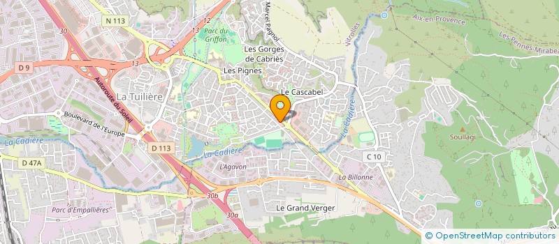 localisation de l'entreprise COMPTOIR PROVENCAL PEINTURES ET VERNIS à VITROLLES