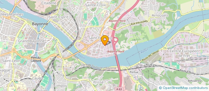 localisation de l'entreprise COMPTOIR PYRENEEN DU BATIMENT  BAYONNE