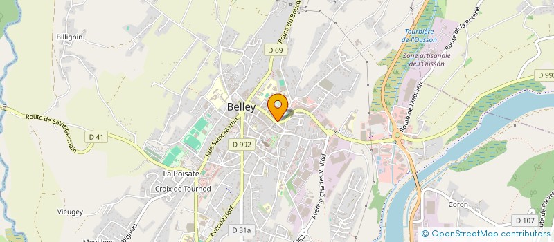 localisation de l'entreprise COMPTOIR RECHANGE AUTO INDUSTRIE  BELLEY