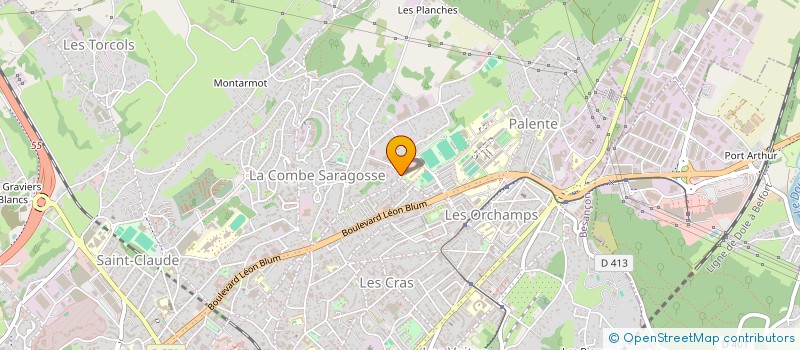 localisation de l'entreprise COMPTOIR REGIONAL ARTS GRAPHIQUES à BESANCON