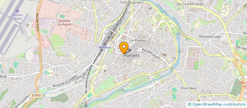 localisation de l'entreprise COMPTOIR REGIONAL DU BATIMENT à POITIERS