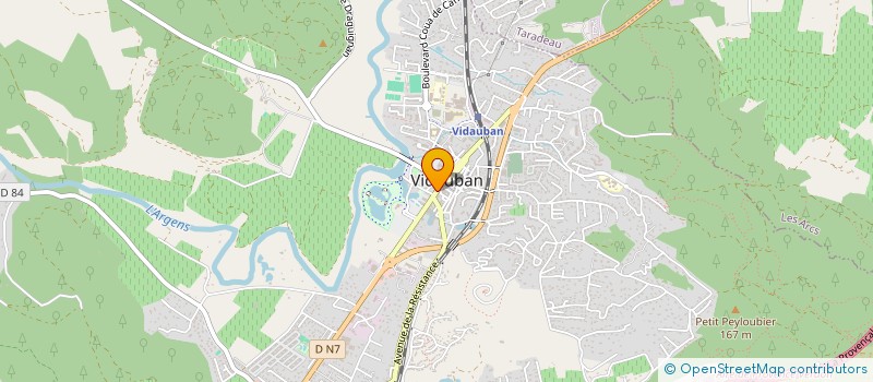 localisation de l'entreprise COMPTOIR REGIONAL INDUSTRIES TECHNIQUES  VIDAUBAN