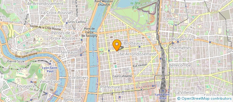 localisation de l'entreprise COMPTOIR ROOSEVELT AUDITION  LYON