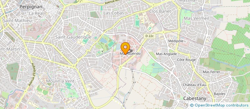 localisation de l'entreprise COMPTOIR ROUSSILLONNAIS DES ARTS MARTIAUX à CABESTANY