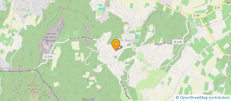 localisation de l'entreprise COMPTOIR SAINT ESTEVE  SAINT-RESTITUT