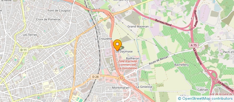 localisation de l'entreprise COMPTOIR SANITAIRE LANGUEDOCIEN à BEZIERS