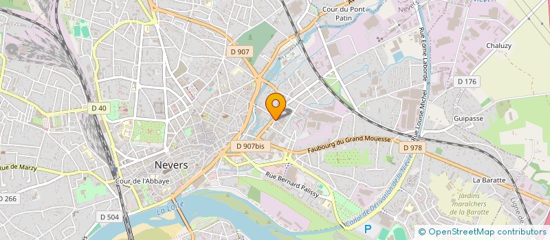 localisation de l'entreprise COMPTOIR SANITAIRE MODERNE à NEVERS