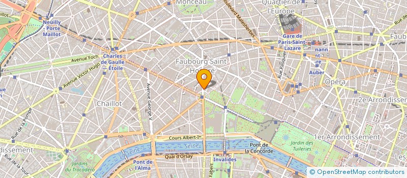 localisation de l'entreprise COMPTOIR SUSHI MASA  PARIS 08