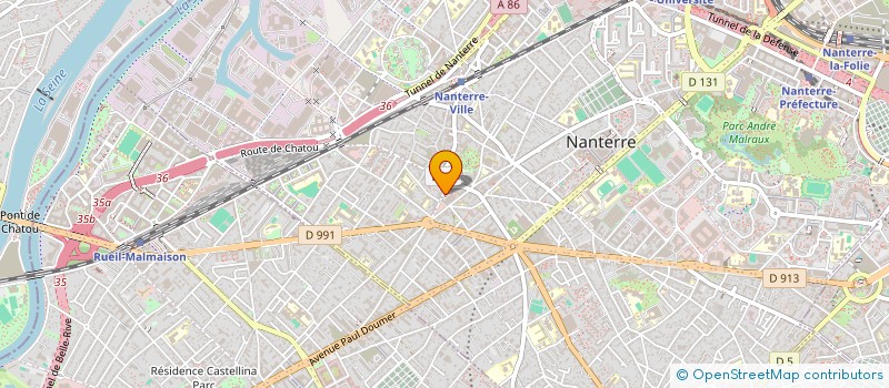 localisation de l'entreprise COMPTOIR TECHNIQUE DES PROFESSIONNELS à NANTERRE