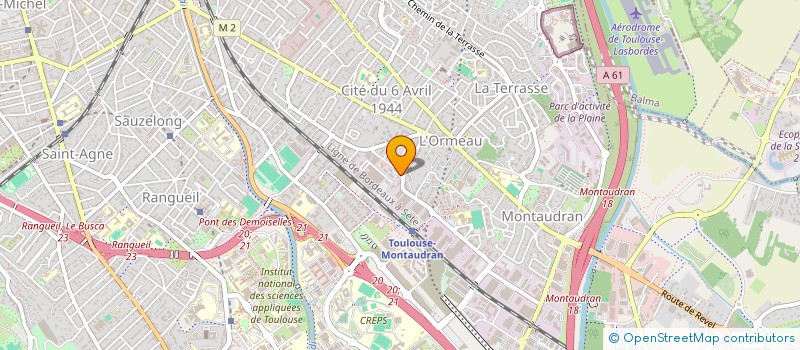 localisation de l'entreprise COMPTOIR TOULOUSAIN DU CYCLE à TOULOUSE