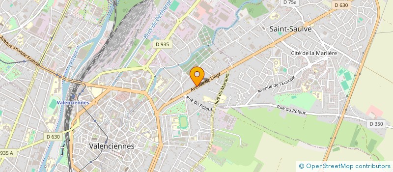 localisation de l'entreprise COMPTOIR VALENCIENNOIS MIROITERIE VITRE à VALENCIENNES