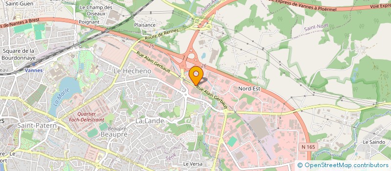 localisation de l'entreprise COMPTOIR VANNETAIS DES MATERIAUX à VANNES
