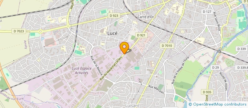 localisation de l'entreprise COMPTOIR VI à LUCE
