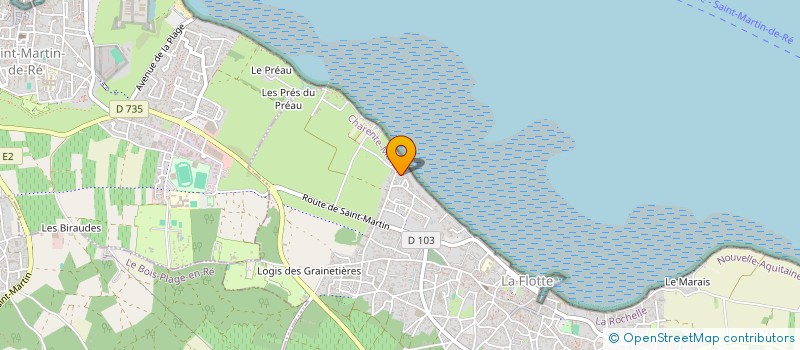 localisation de l'entreprise COMPTOIRE DE L ATLANTIQUE  LA FLOTTE