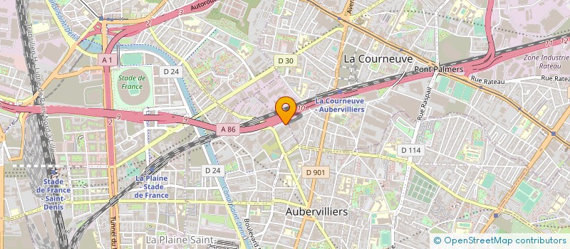 localisation de l'entreprise COMPTOIRS ALIMENTAIRES REUNIS à AUBERVILLIERS