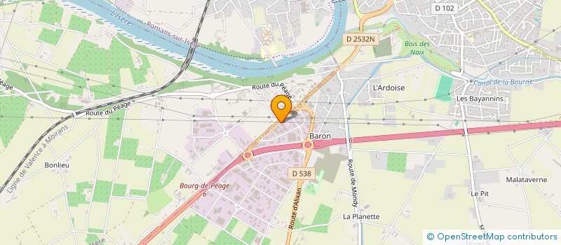 localisation de l'entreprise COMPTOIRS D'ASIE à BOURG-DE-PEAGE