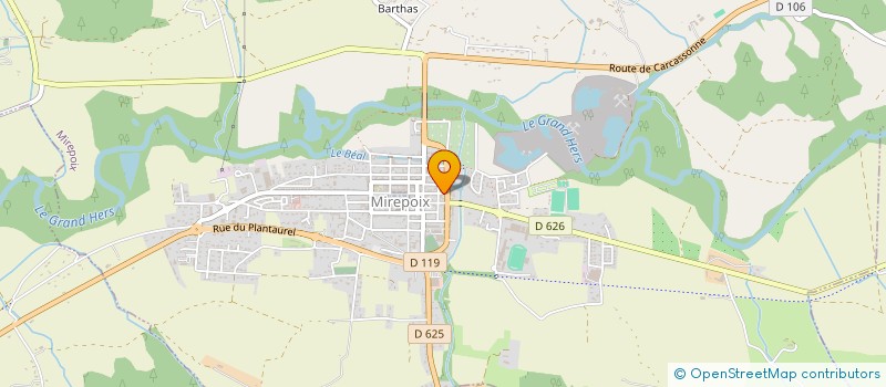 localisation de l'entreprise COMPTOIRS DE L'ART à MIREPOIX