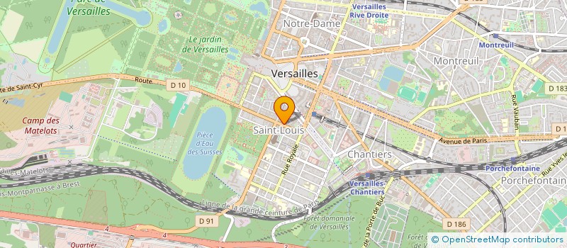 localisation de l'entreprise COMPTOIRS DE L'OR IDF à VERSAILLES