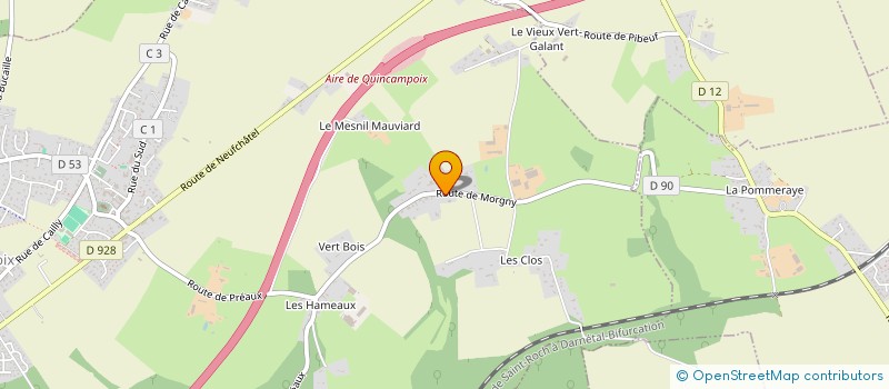 localisation de l'entreprise COMPTOIRS DE NORMANDIE  QUINCAMPOIX