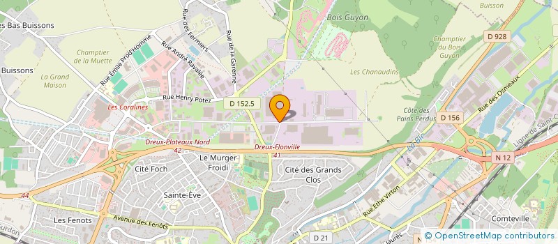 localisation de l'entreprise COMPTOIRS DES ACHATS à DREUX