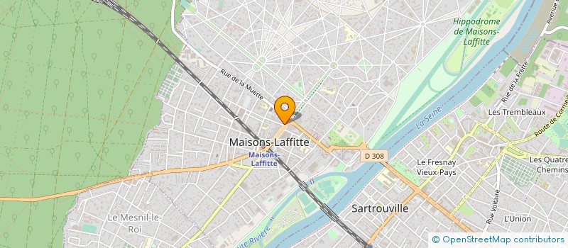 localisation de l'entreprise COMPTOIRS DES DEUX FRERES - LES HALLES  MAISONS-LAFFITTE