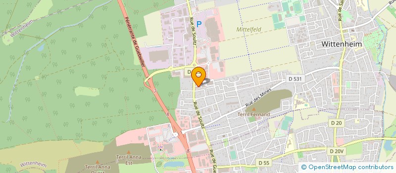 localisation de l'entreprise COMPTOIRS DES VOYAGEURS  KINGERSHEIM