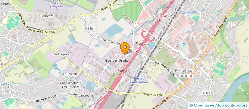 localisation de l'entreprise COMPTOIRS DU MONDE à PORTET-SUR-GARONNE