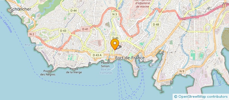 localisation de l'entreprise COMPTOIRS MARTINIQUAIS SARL à FORT-DE-FRANCE