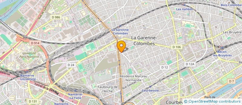 localisation de l'entreprise COMPU FLASH  LA GARENNE-COLOMBES