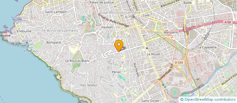 localisation de l'entreprise COMPU SOFTWARE à MARSEILLE