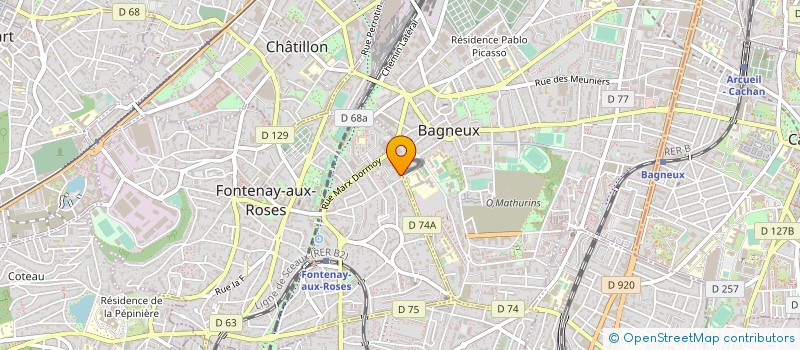 localisation de l'entreprise COMPUGEC à FONTENAY-AUX-ROSES