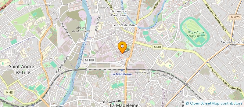localisation de l'entreprise COMPUNIT à MARCQ-EN-BARŒUL